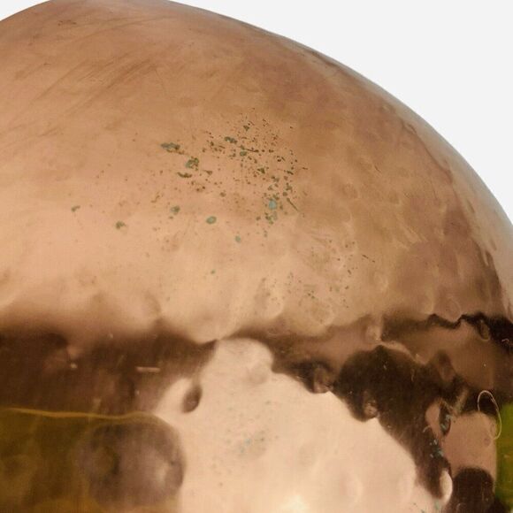 RARE Pier 1 Imports India Hammered Copper Nesting Bowl Set of 4 Stainless Steel - Picture 8 of 16